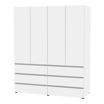 Шкаф 4-х дверный Erik H333 (Белый) в Брянске - изображение