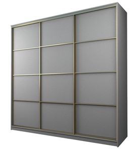 Шкаф 3-х дверный MAX МШ-27-6-24/2-111, Профиль Золото/Цвет Серый в Брянске