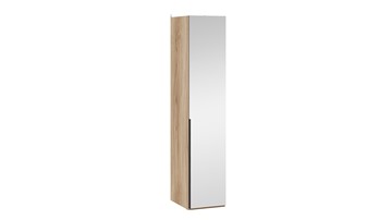 Шкаф для белья с 1 зеркальной дверью Порто (580) СМ-393.07.002 (Яблоня Беллуно/Графит) в Брянске
