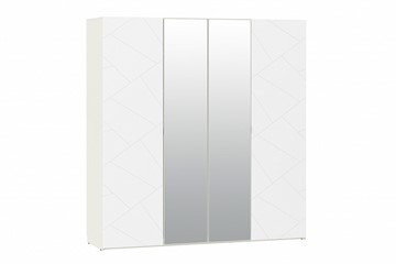 Шкаф 4-х дверный Summit НМ 011.45 Меренга/Белый текстурный в Брянске
