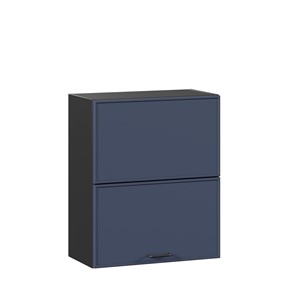 Кухонный горизонтальный шкаф 600 комбинированный Индиго ЛД 298.970.000.167, Чёрный/Тёмно-синий в Брянске