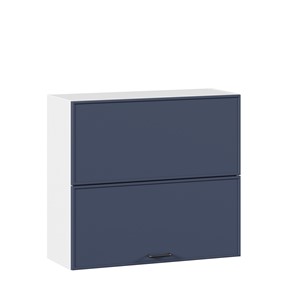 Горизонтальный кухонный шкаф 800 Индиго ЛД 298.980.000.126, Белый/Тёмно-синий в Брянске