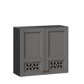 Кухонный шкаф Амели-3 800 ЛД 299.360.000.035, Черный/Оникс серый в Брянске