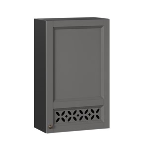 Шкаф кухонный Амели-3 высокий 600 ЛД 299.450.000.047, Черный/Оникс серый в Брянске
