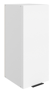 Шкаф настенный Стоун L300 Н720 (1 дв. гл.) (белый/джелато софттач) в Брянске