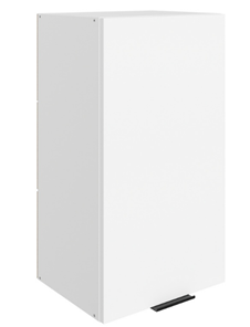 Шкаф кухонный Стоун L400 Н720 (1 дв. гл.) (белый/джелато софттач) в Брянске