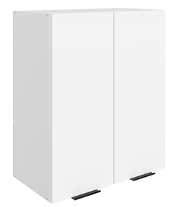 Шкаф на кухню Стоун L600 Н720 (2 дв. гл.) (белый/джелато софттач) в Брянске