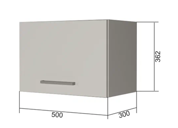 Навесной шкаф В350, Белое гладкое Ламарти/Антрацит в Брянске