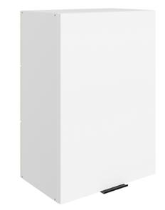 Шкаф навесной Стоун L500 Н720 (1 дв. гл.) (белый/джелато софттач) в Брянске