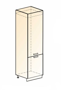 Шкаф-пенал под холодильник Бостон L600 (2 дв. гл.) в Брянске