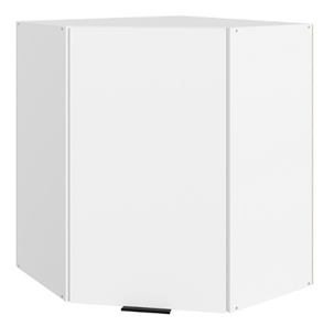 Угловой кухонный шкаф Стоун  L600x600 (1 дв. гл.) (белый/джелато софттач) в Брянске