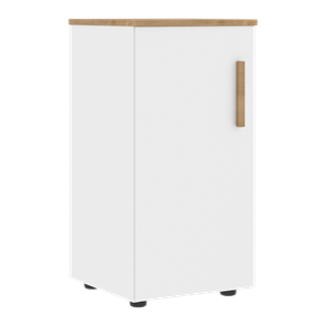Шкаф колонна низкий с глухой левой дверью FORTA Белый-Дуб Гамильтон FLC 40.1 (L) (399х404х801) в Брянске
