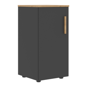 Шкаф колонна низкий с глухой левой дверью FORTA Графит-Дуб Гамильтон  FLC 40.1 (L) (399х404х801) в Брянске