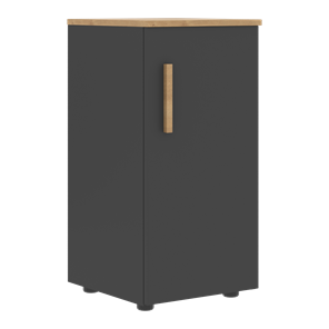 Низкий шкаф колонна с правой дверью FORTA Графит-Дуб Гамильтон  FLC 40.1 (R) (399х404х801) в Брянске - предосмотр