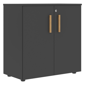 Низкий шкаф широкий с малыми дверцами FORTA Черный Графит FLC_80.1_Z__grafit.png FLC 80.1(Z) (798х404х801) в Брянске