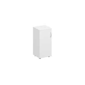 Шкаф для документов низкий узкий закрытый Комфорт КФ, белый премиум (40x38x84) К.508 ДШ в Брянске