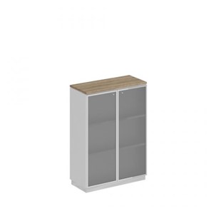 Шкаф для документов средний стекло в рамке Speech Cube (90x40x124.6) СИ 319 ДС БП ХР в Брянске