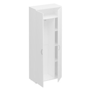 Шкаф для одежды с дополнением Комфорт КФ, белый премиум (80x38x200) К.531 ДШ в Брянске