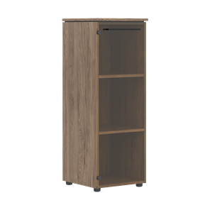 Средний шкаф колонна с глухой стеклянной дверью MORRIS TREND Антрацит/Кария Пальмира MMC 42.1 (429х423х821) в Брянске