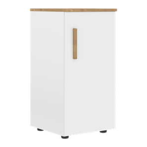Шкаф колонна низкий с глухой правой дверью FORTA Белый-Дуб Гамильтон FLC 40.1 (R) (399х404х801) в Брянске