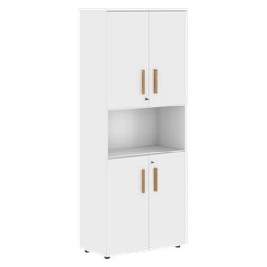 Шкаф с глухими малыми дверьми FORTA Белый FHC 80.4(Z) (798х404х1965) в Брянске