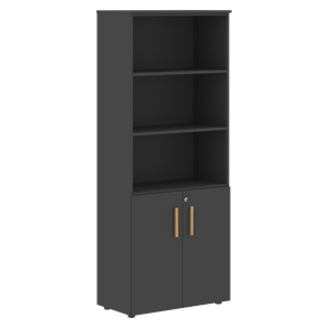 Шкаф  с глухими малыми дверями FORTA Черный Графит  FHC 80.5(Z) (798х404х1965) в Брянске - предосмотр