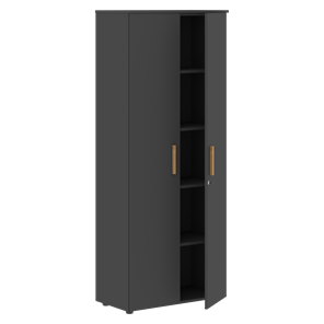 Широкий шкаф высокий FORTA Черный Графит FHC 80.1(Z) (798х404х1965) в Брянске