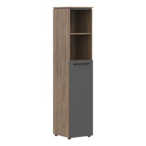 Шкаф высокий колонна со средней дверью MORRIS TREND Антрацит/Кария Пальмира MHC 42.6 (429х423х1956) в Брянске - предосмотр