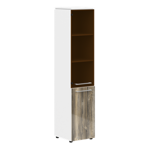 Шкаф высокий MORRIS  Дуб Базель/ Белый MHC  42.2 (429х423х1956) в Брянске