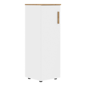 Средний шкаф колонна с левой дверью FORTA Белый-Дуб Гамильтон  FMC 40.1 (L) (399х404х801) в Брянске