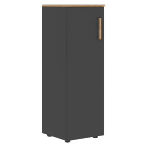 Средний шкаф колонна с глухой дверью левой FORTA Графит-Дуб Гамильтон   FMC 40.1 (L) (399х404х801) в Брянске