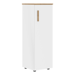 Шкаф колонна средний с правой дверью FORTA Белый-Дуб Гамильтон  FMC 40.1 (R) (399х404х801) в Брянске