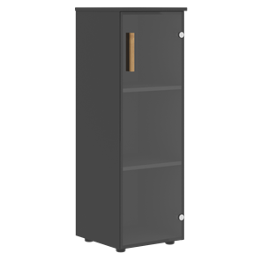 Средний шкаф колонна со стеклянной дверью правой FORTA Черный ГрафитFMC 40.2 (R) (399х404х801) в Брянске