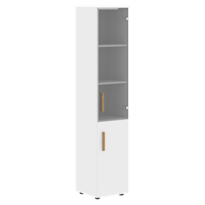 Шкаф колонна высокий с дверью FORTA Белый FHC 40.2 (L/R) (399х404х1965) в Брянске