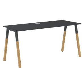 Письменный стол FORTA Черный Графит-Черный Графит-Бук FST 1367 (1380х670х733) в Брянске
