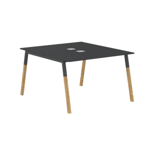 Переговорный стол FORTA Черный Графит-Черный Графит-Бук  FWST 1113 (1180x1346x733) в Брянске