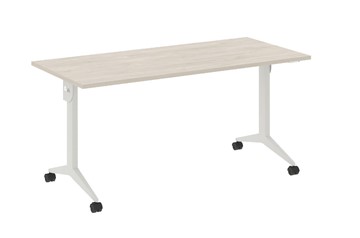 Складной мобильный стол X.M-5.7, Металл белый/Денвер светлый в Брянске
