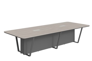Стол для заседаний LINE Дуб-серый-антрацит СФ-571734.1 (3460х1340х754) в Брянске