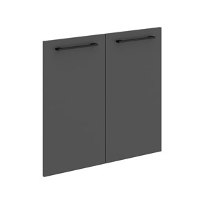 Дверь для шкафчика низкая MORRIS TREND Антрацит/Кария Пальмира MLD 42-2 (844х765х18) в Брянске
