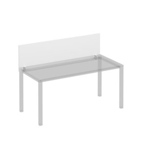 Экран для стола 160 на белом каркасе с кронштейнами Комфорт КФ, белый премиум (160x45x1.8) К.Б 843 в Брянске