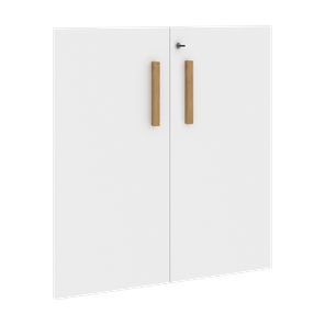 Низкие двери для шкафов с замком FORTA Белый FLD 40-2(Z) (794х18х766) в Брянске