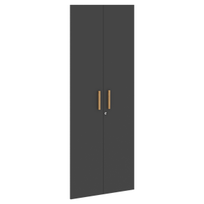 Двери для шкафов высокие с замком FORTA Черный Графит FHD 40-2(Z)  (794х18х1932) в Брянске