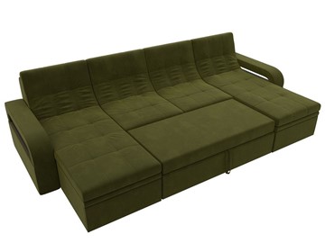 П-образный диван Лига-035 мини, Зеленый (микровельвет) в Брянске - предосмотр 1