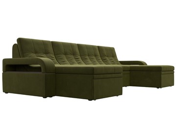 П-образный диван Лига-035 мини, Зеленый (микровельвет) в Брянске - предосмотр 5