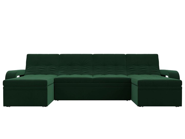 П-образный диван Лига-035 мини, Зеленый (велюр) в Брянске - изображение 3