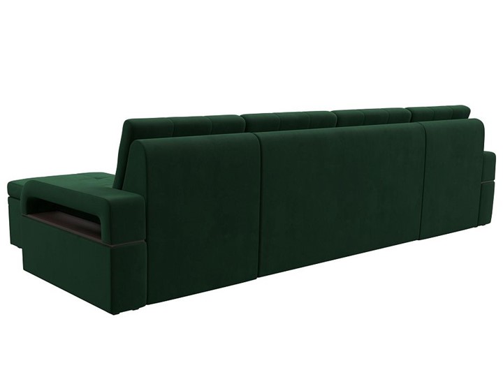 П-образный диван Лига-035 мини, Зеленый (велюр) в Брянске - изображение 5