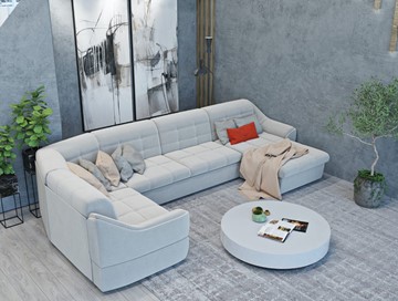 Большой диван с оттоманкой и креслом Антарес 1 ПДУ New в Брянске - предосмотр 4