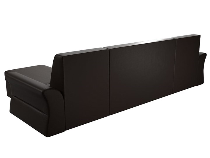 Большой П-образный диван Клайд, Коричневый (Экокожа) в Брянске - изображение 4