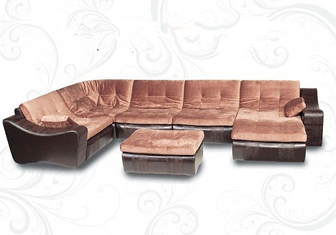 П-образный диван Плимут-Лувр 410х230х175 в Брянске - изображение 1