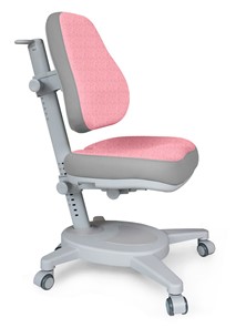 Кресло Mealux Onyx (Y-110) G + DPG  - серое + чехол розовый с серыми вставками в Брянске